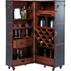 Wardrobe Trunk Bar Colonial